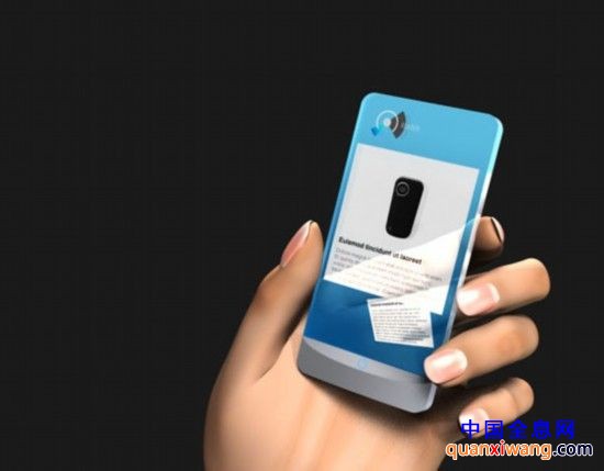 超酷3D全息投影概念手机 透明屏幕支持3D地图导航