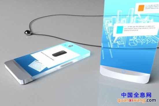 超酷3D全息投影概念手机 透明屏幕支持3D地图导航