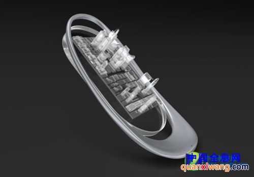 配备透明触摸屏 看3D全息投影概念手机