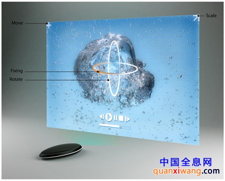 魔法石概念手机个性十足 采用全息投影键盘