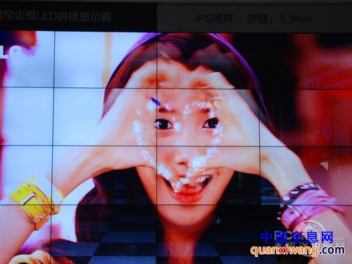 LG 5.3mm的超窄边框拼接显示器