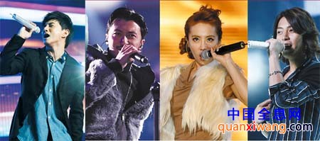 吴奇隆、谢霆锋、蔡依林、山下智久等明星纷纷献唱各大电视台的跨年晚会 CFP图