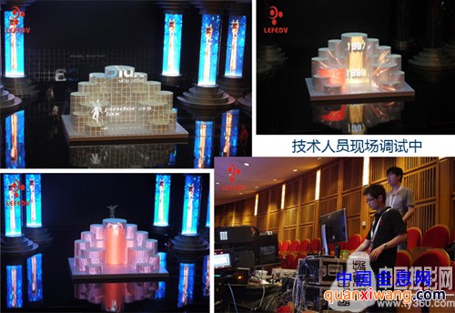 第十五届上海国际电影节闭幕晚会3D投影秀——LEFEDV进军特种媒体播放现场租赁行业