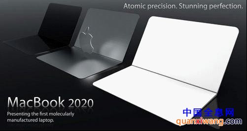 能想象2020年的苹果电脑吗 随意缩小纸张薄度全息投影