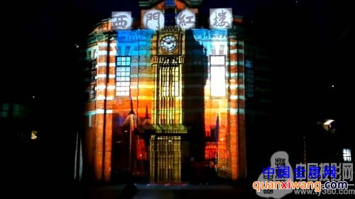 台达“2012伦敦奥运3D户外投影”西门红楼震撼登场