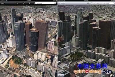 [多图]iOS 6的3D地图在清晰度上要明显优于谷歌地图