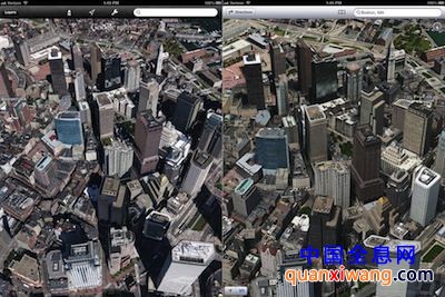 [多图]iOS 6的3D地图在清晰度上要明显优于谷歌地图
