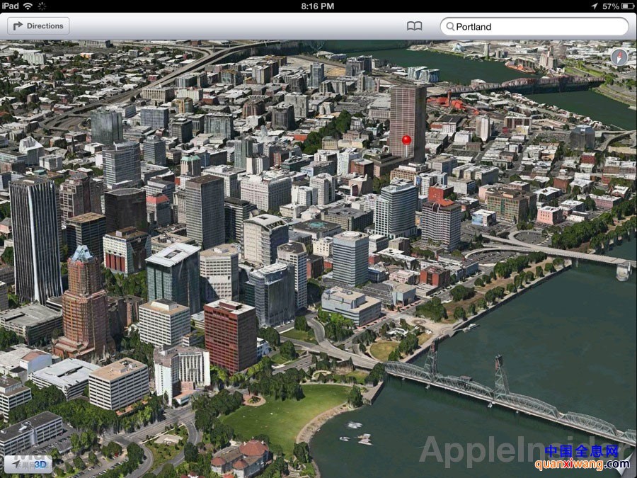 [多图]ios 6 3d地图效果比谷歌街景好很多