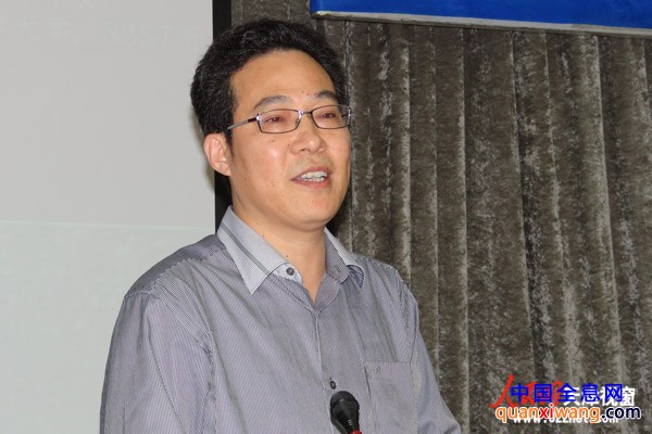 天津市图象图形学会理事长、8357所副-所长丁国辉研究员致辞（耿昌怀摄）