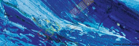 局部放大后的梵高《星空》