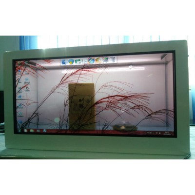 深圳3D立体透屏展箱制造技术,透明液晶屏展示柜