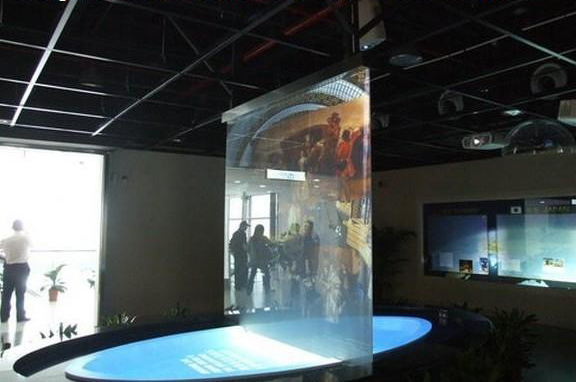 全息玻璃橱柜 3d全息玻璃 全息幻影成像专用玻璃图1