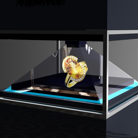 全息玻璃橱柜 3d全息玻璃 全息幻影成像专用玻璃 全息投影