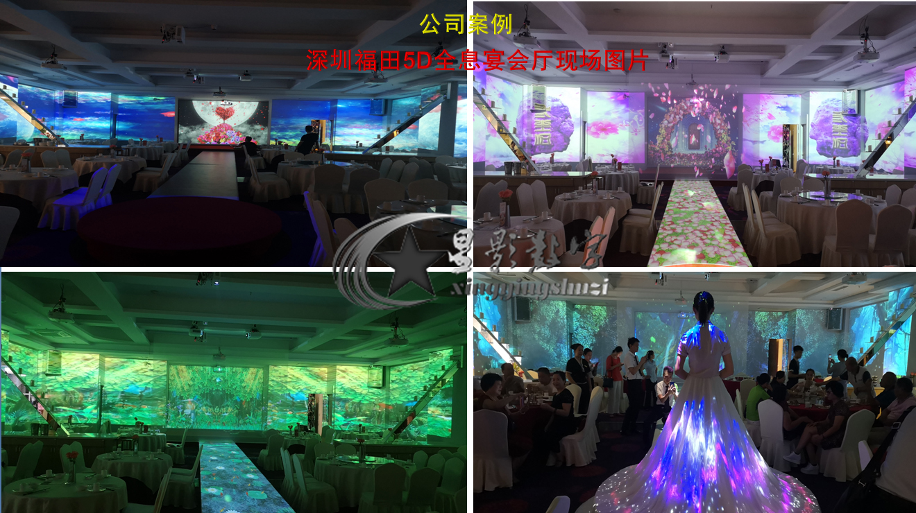5D 全息演会厅  婚宴厅 数字餐厅 数字展厅图2