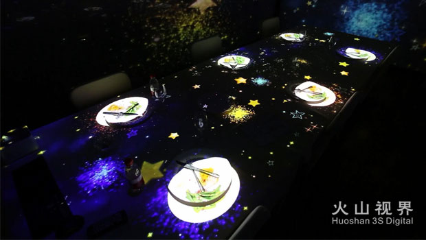 餐厅全息投影，餐厅投影素材图1