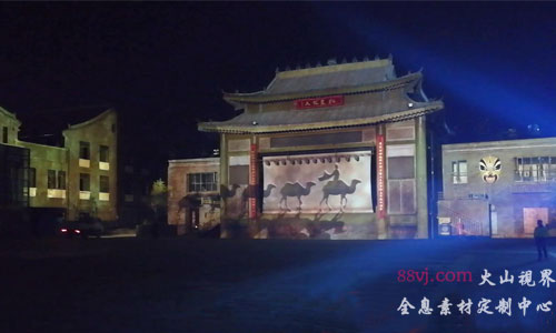 户外建筑裸眼3D投影， 88vj裸眼3D素材供应图1