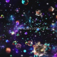 全息投影，星空宇宙全息投影，88vj全息投影素材