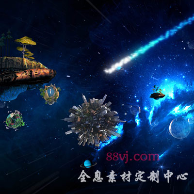 全息投影，星空宇宙全息投影，88vj全息投影素材图3