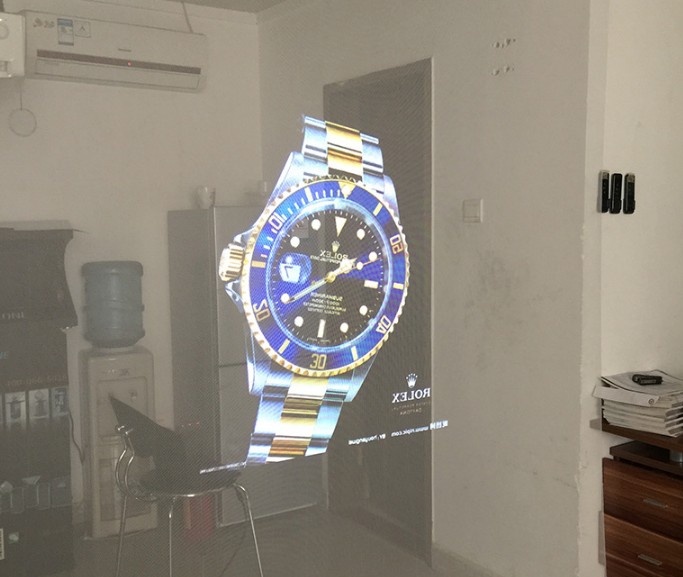 夜间橱窗投影 透明玻璃投影膜 全息透明投影膜 橱窗广告图1