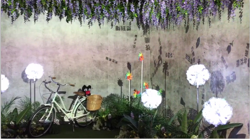文旅夜游建筑灯光秀许愿祝福表白墙图1