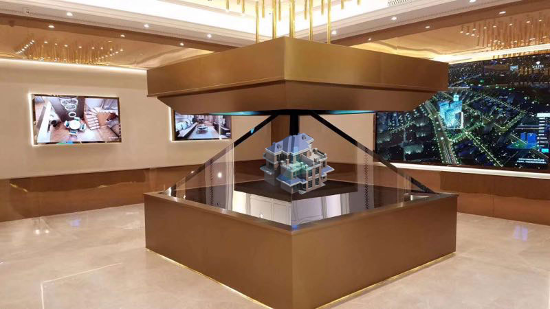 360度全息玻璃，全息投影技术幻影成像 展示柜图3